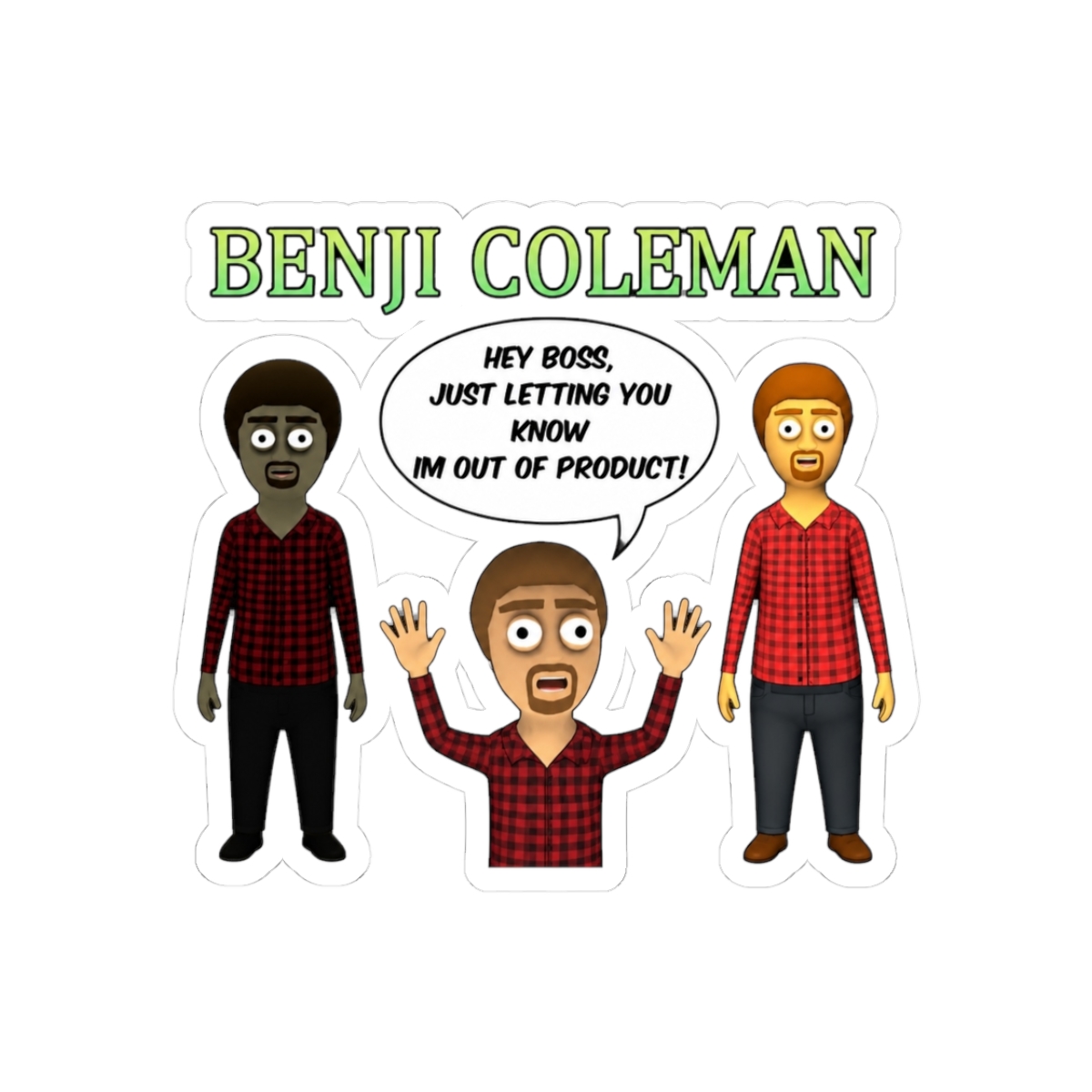 Schedule one Benji coleman design Sticker | Schedule 1